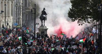 Λονδίνο : Η φιλοπαλαιστινιακή πορεία και η Ημέρα της Εκεχειρίας