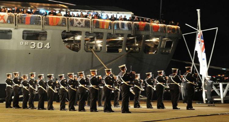 Στη Λήμνο αυστραλιανό πολεμικό σκάφος για τις εκδηλώσεις των 100 χρόνων από την μάχη της Καλλίπολης